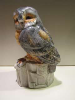 Vintage Ceramic Owl Figurine Limited Addition Italy  