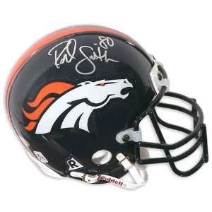  Rod Smith Denver Broncos Autographed Replica Mini Helmet 