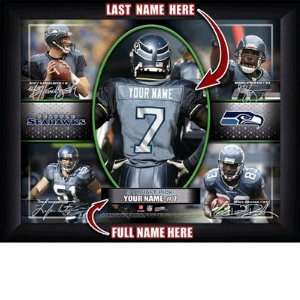  Seattle Seahawks NFL Action Collage Print Sports 
