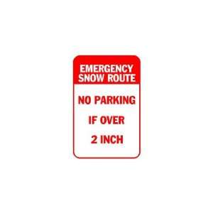3x6 Vinyl Banner   Emergency snow route ?? no parking if over 2 inch 