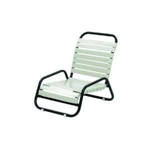   Aluminum Arm Patio Lounge Chair Walnut Finish Patio, Lawn & Garden