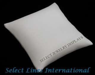   11 3l w white faux leather pillow jewelry display description watch