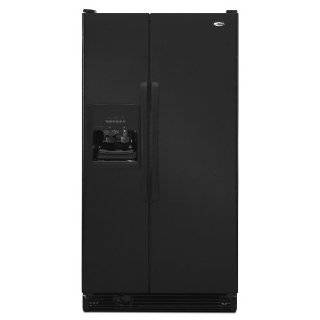   36 25.3 cu. ft. Side by Side Refrigerator   Black