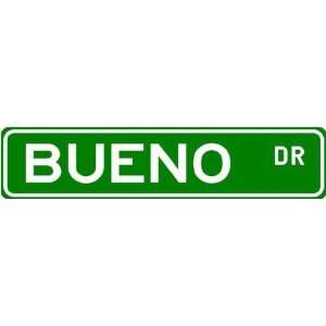  BUENO Street Name Sign ~ Family Lastname Sign ~ Gameroom 