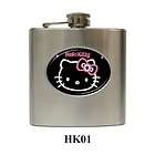 New Cute Pink Hello Kitty 6oz Stainless Steel Hip Flask