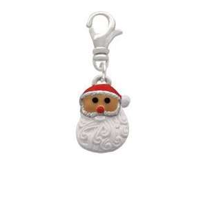  Santa Face with Curly Beard Clip On Charm Arts, Crafts 