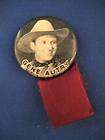 VINTAGE Gene Autry Official Club Badge Pinback Button NICE  