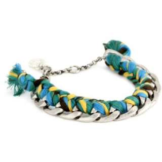 Jessica Simpson Cut the Cord Turquoise Wrapped Bracelet   designer 