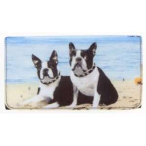   Terrier Pair At the Beach Wallet & Checkbook Cover 