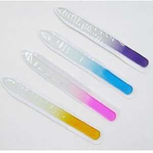  Crystal Glass Nail File 5 1/2 (5 Pieces)   Assorted 