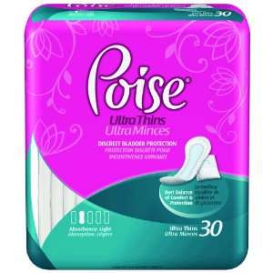  Poise Ultra Thin Pads, Poise Pad Ultra Thn Reg Absbnt, (1 