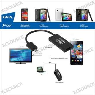 Micro USB MHL to HDMI Adapter Cable For Samsung Galaxy S2 i9100 HTC 