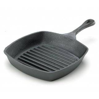   All Clad E9644064 Cast Iron 10 Inch Square Grill Pan Cookware, Black