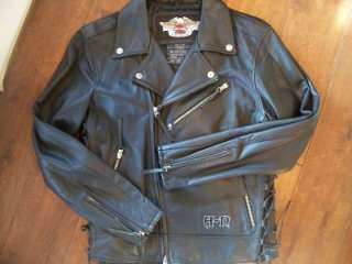 Rare Harley Davidson medium heavy leather jacket coat custom limited 