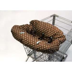  Shopping Cart & High Chair Cover Chocolate/Aqua Dot Baby