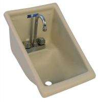 Hand Sink wall mount w/Faucet Drain heavy plastic 11564  