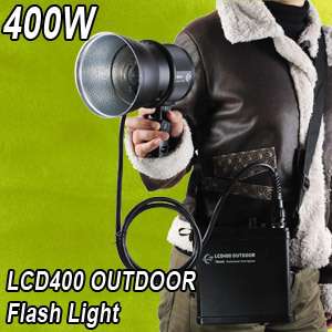 Outdoor/Studio Flash Light+External Battery Pack Power  