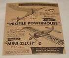 1957 berkeley model airplanes ad profile powerhouse etc expedited 