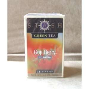 Stash Premium Goji Berry Green Tea 18ct  Grocery & Gourmet 