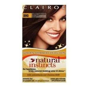 Clairol Natural Instincts Golden Shimmer #28G Golden Capuccino (Dark 