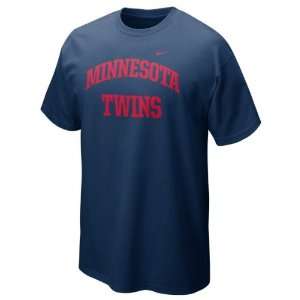 Minnesota Twins Navy Nike 2012 Arch T Shirt  Sports 