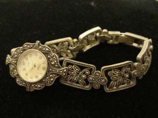   , sterling silver, Vivani, watch with marcasite accents & MOP face