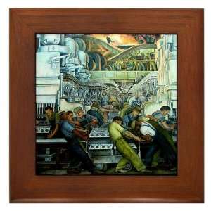  Diego Rivera Detroit Industry Framed Art Tile Art Framed 