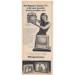 1967 Magnavox Tubeless Portable TV Ranger Futura Print Ad (51886 