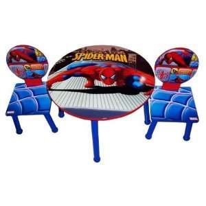  Marvel The Amazing Spider man Table and 2 Chairs furniture 