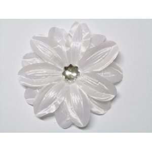 White 5 Large Tropical Lily Flower Hair Clip Hair Accessories For All 