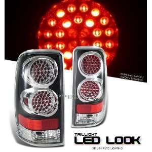  Diamond Cut LED Style Tail Light with Chrome Center Ring 