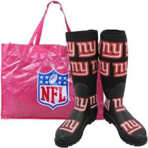  NFL New York Giants Ladies Black Enthusiast Boots Sports 