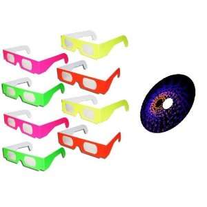  Fireworks Diffraction Glasses [8 pair] with VIRTUAL 