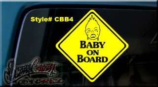 NO CRY BABIES BABY VINYL Window Decal Sticker ON BOARD  