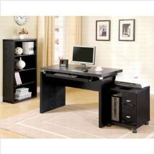 Wildon Home 80082Series Cascade Office Set in Black  