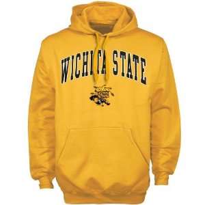  Wichita State Shockers Gold Twill Lettering Pullover Hoody 