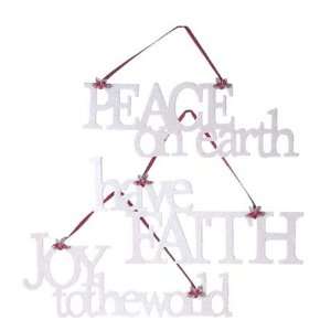  to the World Large Glitter Word Christmas Ornaments