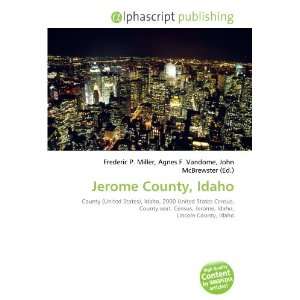  Jerome County, Idaho (9786132678836) Books