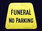 VINTAGE NY TRAFFIC STREET FUNERAL UNUSUAL GOTH WEIRD NO PARKING SIGN