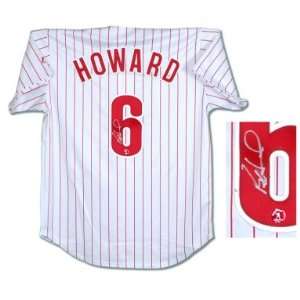 Ryan Howard Signed Phillies Red Majestic Jersey  Sports 