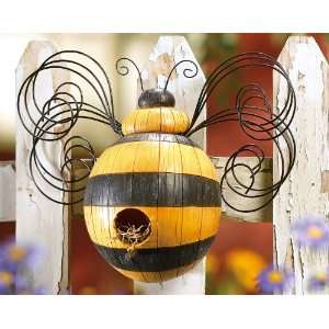    Bumblebee Birdhouse Feeder by Collections Etc Patio, Lawn & Garden
