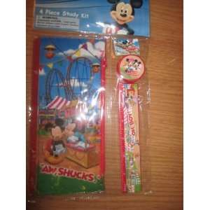  Disney Micky & Minnie 4 Piece Study Kit
