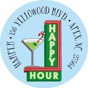  Holiday Happy Hour Labels