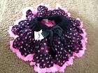 Oopsy Daisy Black with Pink Polka Dot Pettiskirt   2 4 years   New 