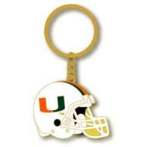  Miami Hurricanes Metal Helmet Key Ring Aminco