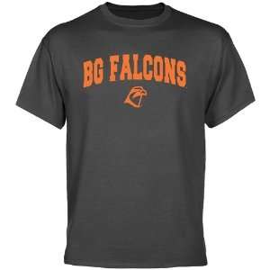  NCAA Bowling Green St. Falcons Charcoal Logo Arch T shirt 