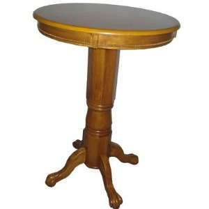  Florence Pedestal Pub Table in Fruitwood