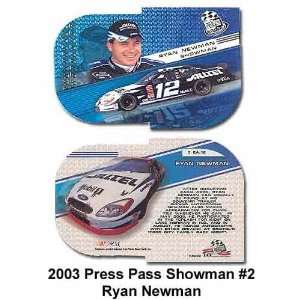  Press Pass Showman 03 Ryan Newman Card