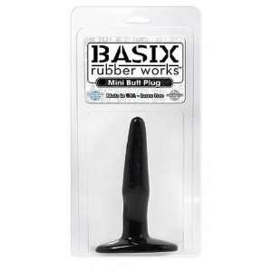  Bundle Basix Mini Butt Plug Black and 2 pack of Pink 