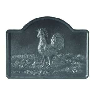   Fireplace Accessories Morning Rooster Black Fireback